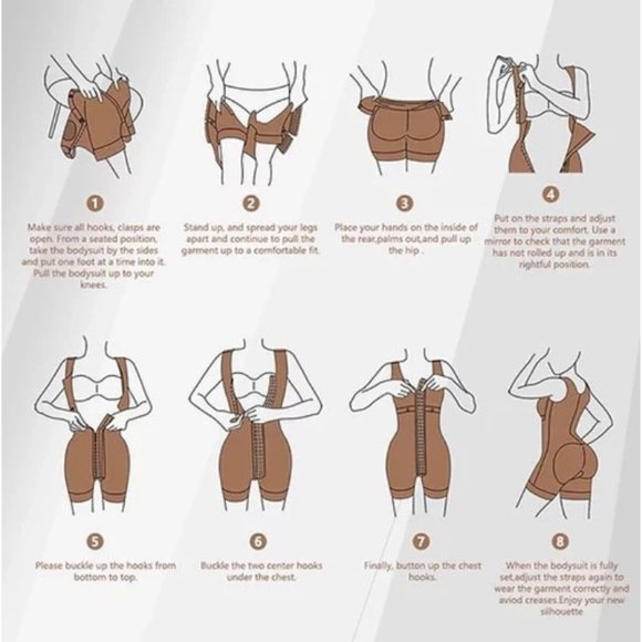 Columbian Post Op High Compression Faja Shapewear Sizes S-6XL Black NEW - Picture 5 of 6